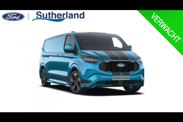 Ford Transit Custom 320 2.5 PHEV L2H1 Sport 233pk | Inklapbare trekhaak | 19 inch lichtmetalen Sport velgen (mat zwart) | Verwarmbaar stuurwiel  | Navigatie systeem | B&O speakers