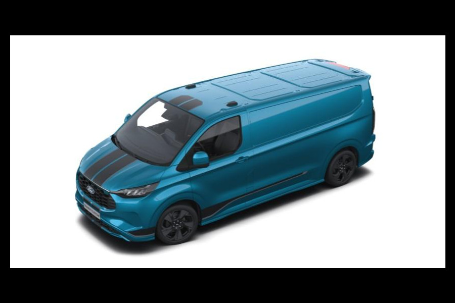 Ford Transit Custom 320 2.5 PHEV L2H1 Sport 233pk | Inklapbare trekhaak | 19 inch lichtmetalen Sport velgen (mat zwart) | Verwarmbaar stuurwiel  | Navigatie systeem | B&O speakers
