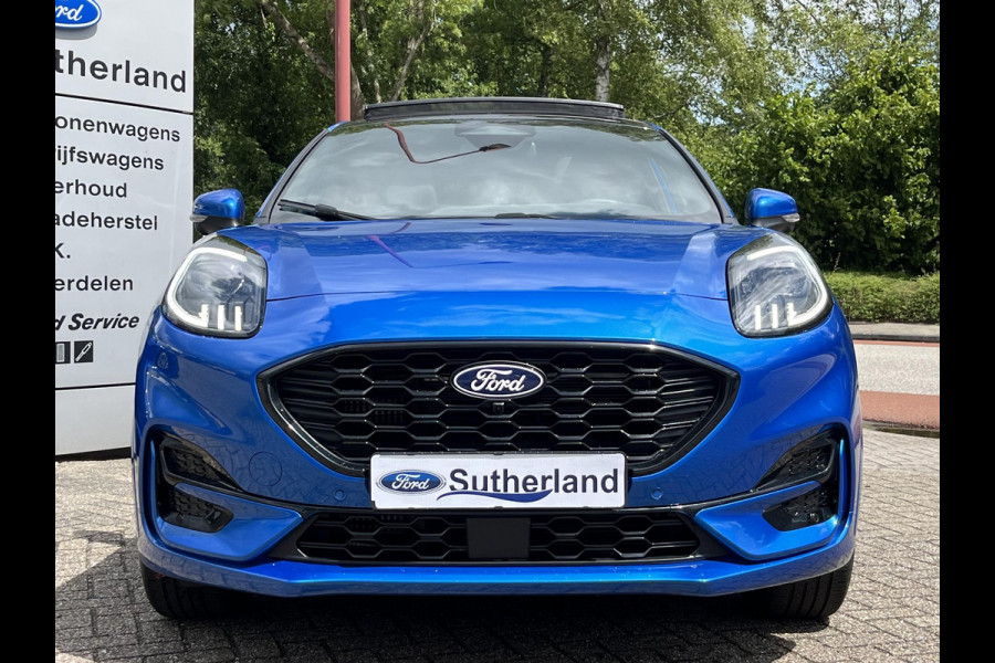 Ford Puma 1.0 EcoBoost Hybrid ST-Line X 155pk Automaat | Panoramadak | Afneembare trekhaak | Winter Pack | Adaptive cruise control | 360 graden camera | Bang&Olufsen | Elektrsiche achterklep | Matrix LED