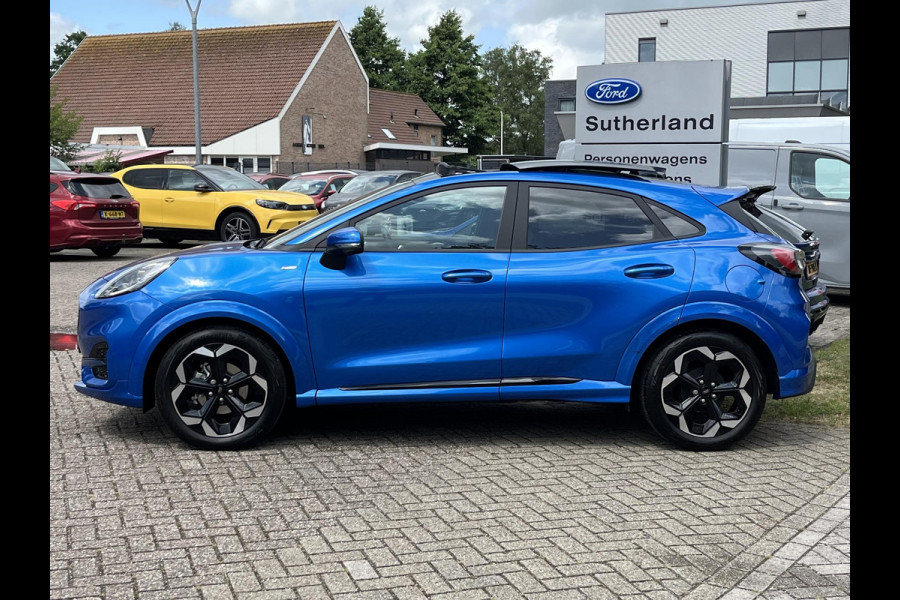 Ford Puma 1.0 EcoBoost Hybrid ST-Line X 155pk Automaat | Panoramadak | Afneembare trekhaak | Winter Pack | Adaptive cruise control | 360 graden camera | Bang&Olufsen | Elektrsiche achterklep | Matrix LED