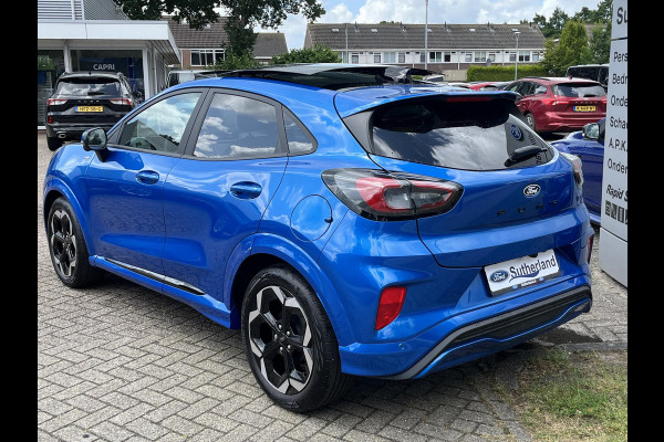 Ford Puma 1.0 EcoBoost Hybrid ST-Line X 155pk Automaat | Panoramadak | Afneembare trekhaak | Winter Pack | Adaptive cruise control | 360 graden camera | Bang&Olufsen | Elektrsiche achterklep | Matrix LED