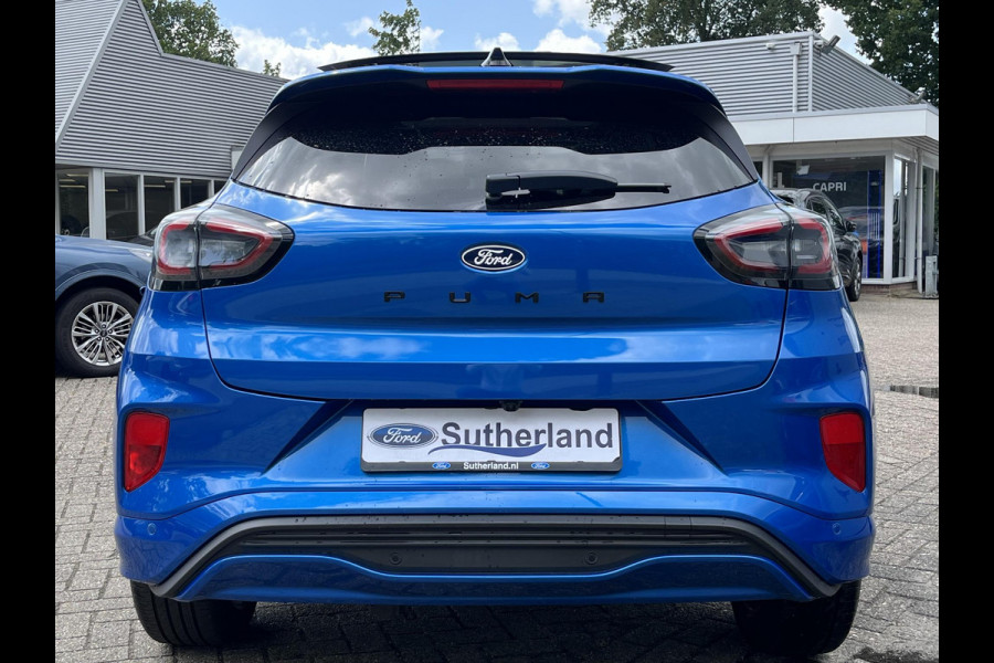 Ford Puma 1.0 EcoBoost Hybrid ST-Line X 155pk Automaat | Panoramadak | Afneembare trekhaak | Winter Pack | Adaptive cruise control | 360 graden camera | Bang&Olufsen | Elektrsiche achterklep | Matrix LED