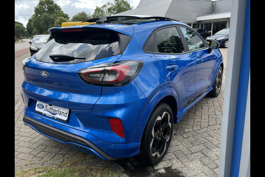 Ford Puma 1.0 EcoBoost Hybrid ST-Line X 155pk Automaat | Panoramadak | Afneembare trekhaak | Winter Pack | Adaptive cruise control | 360 graden camera | Bang&Olufsen | Elektrsiche achterklep | Matrix LED