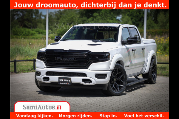 Dodge Ram 1500 Limited Night | 5.7 V8 Hemi Full Option | Comfortabele Dubbele Cabine met Royale 5 Zitplaatsen | De Meest Luxe en Volle Pick-Up in zijn Klasse | BPM vrij | Nu Leverbaar uit Voorraad | Voorraad Nr v45lpr