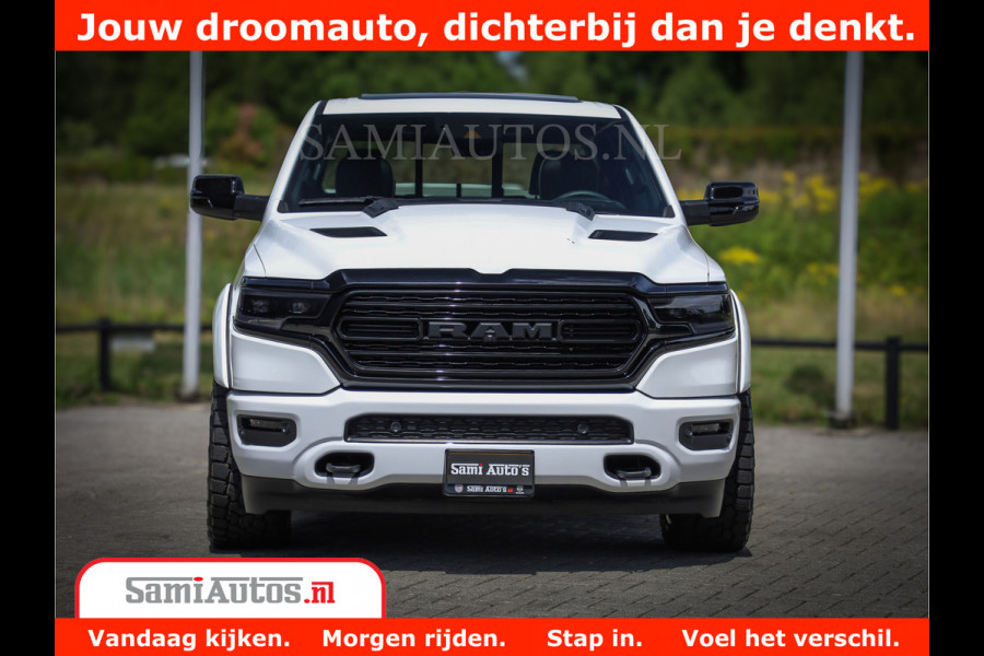 Dodge Ram 1500 Limited Night | 5.7 V8 Hemi Full Option | Comfortabele Dubbele Cabine met Royale 5 Zitplaatsen | De Meest Luxe en Volle Pick-Up in zijn Klasse | BPM vrij | Nu Leverbaar uit Voorraad | Voorraad Nr v45lpr