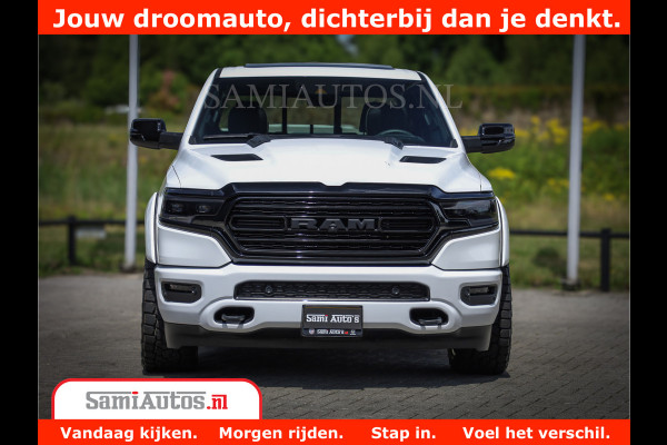Dodge Ram 1500 Limited Night | 5.7 V8 Hemi Full Option | Comfortabele Dubbele Cabine met Royale 5 Zitplaatsen | De Meest Luxe en Volle Pick-Up in zijn Klasse | BPM vrij | Nu Leverbaar uit Voorraad | Voorraad Nr v45lpr