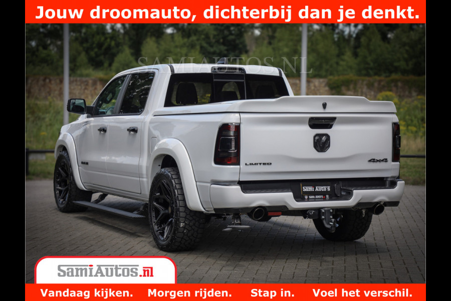 Dodge Ram 1500 Limited Night | 5.7 V8 Hemi Full Option | Comfortabele Dubbele Cabine met Royale 5 Zitplaatsen | De Meest Luxe en Volle Pick-Up in zijn Klasse | BPM vrij | Nu Leverbaar uit Voorraad | Voorraad Nr v45lpr
