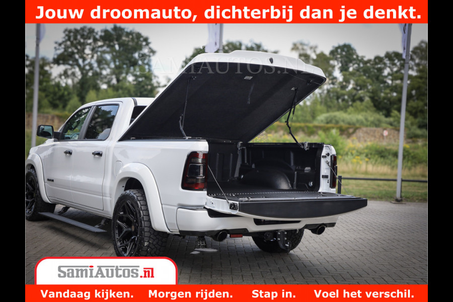 Dodge Ram 1500 Limited Night | 5.7 V8 Hemi Full Option | Comfortabele Dubbele Cabine met Royale 5 Zitplaatsen | De Meest Luxe en Volle Pick-Up in zijn Klasse | BPM vrij | Nu Leverbaar uit Voorraad | Voorraad Nr v45lpr