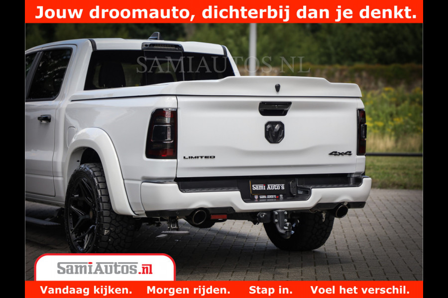 Dodge Ram 1500 Limited Night | 5.7 V8 Hemi Full Option | Comfortabele Dubbele Cabine met Royale 5 Zitplaatsen | De Meest Luxe en Volle Pick-Up in zijn Klasse | BPM vrij | Nu Leverbaar uit Voorraad | Voorraad Nr v45lpr
