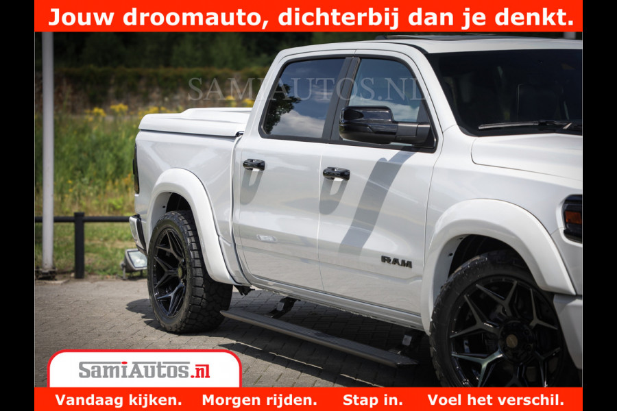 Dodge Ram 1500 Limited Night | 5.7 V8 Hemi Full Option | Comfortabele Dubbele Cabine met Royale 5 Zitplaatsen | De Meest Luxe en Volle Pick-Up in zijn Klasse | BPM vrij | Nu Leverbaar uit Voorraad | Voorraad Nr v45lpr