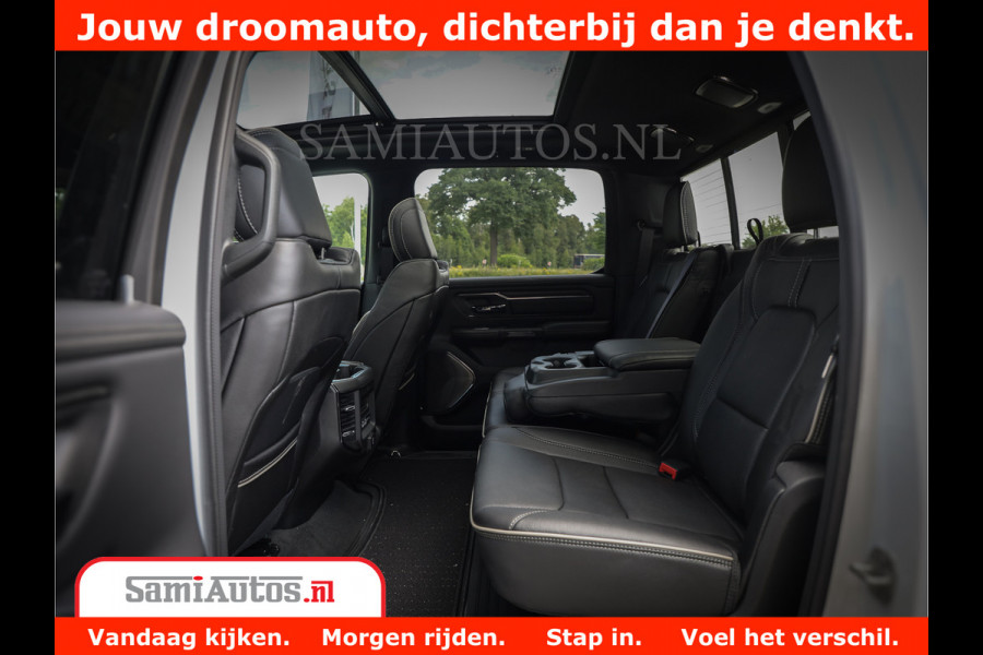 Dodge Ram 1500 Limited Night | 5.7 V8 Hemi Full Option | Comfortabele Dubbele Cabine met Royale 5 Zitplaatsen | De Meest Luxe en Volle Pick-Up in zijn Klasse | BPM vrij | Nu Leverbaar uit Voorraad | Voorraad Nr v45lpr