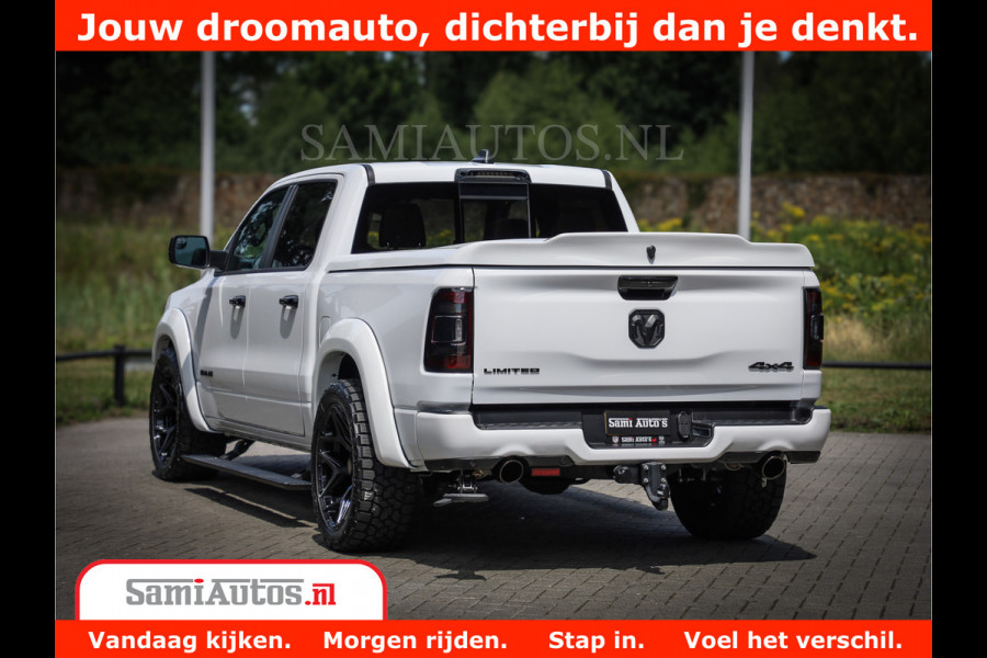Dodge Ram 1500 Limited Night | 5.7 V8 Hemi Full Option | Comfortabele Dubbele Cabine met Royale 5 Zitplaatsen | De Meest Luxe en Volle Pick-Up in zijn Klasse | BPM vrij | Nu Leverbaar uit Voorraad | Voorraad Nr v45lpr