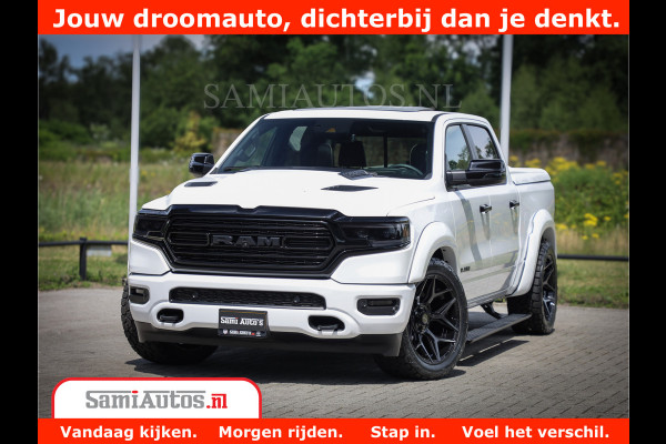 Dodge Ram 1500 Limited Night | 5.7 V8 Hemi Full Option | Comfortabele Dubbele Cabine met Royale 5 Zitplaatsen | De Meest Luxe en Volle Pick-Up in zijn Klasse | BPM vrij | Nu Leverbaar uit Voorraad | Voorraad Nr v45lpr