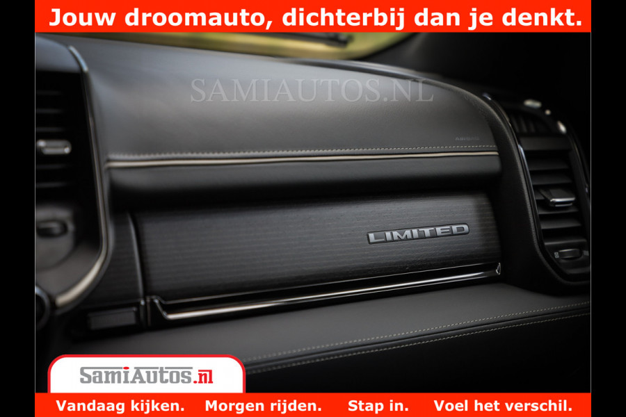 Dodge Ram 1500 Limited Night | 5.7 V8 Hemi Full Option | Comfortabele Dubbele Cabine met Royale 5 Zitplaatsen | De Meest Luxe en Volle Pick-Up in zijn Klasse | BPM vrij | Nu Leverbaar uit Voorraad | Voorraad Nr v45lpr