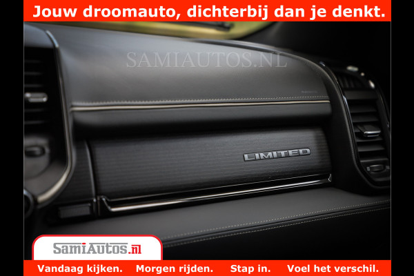 Dodge Ram 1500 Limited Night | 5.7 V8 Hemi Full Option | Comfortabele Dubbele Cabine met Royale 5 Zitplaatsen | De Meest Luxe en Volle Pick-Up in zijn Klasse | BPM vrij | Nu Leverbaar uit Voorraad | Voorraad Nr v45lpr