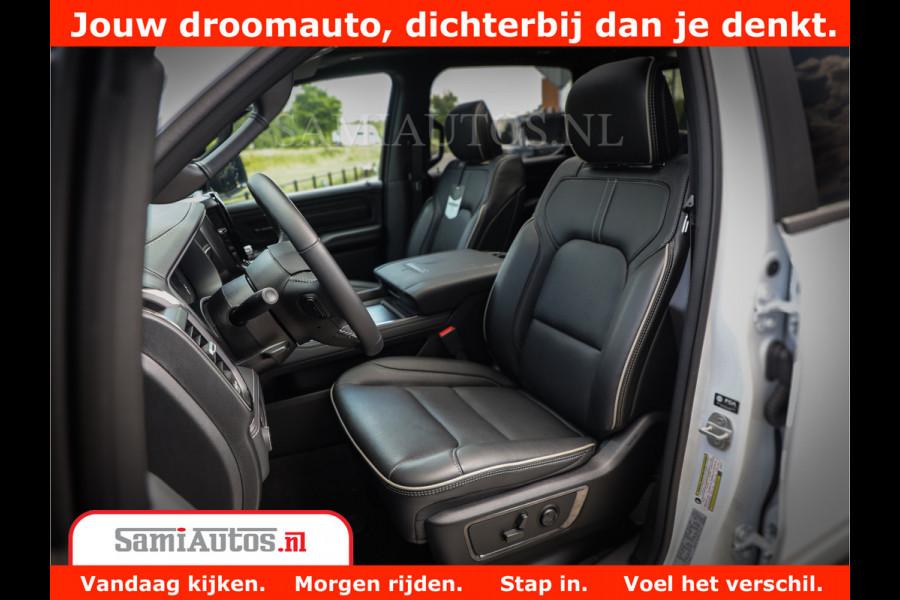 Dodge Ram 1500 Limited Night | 5.7 V8 Hemi Full Option | Comfortabele Dubbele Cabine met Royale 5 Zitplaatsen | De Meest Luxe en Volle Pick-Up in zijn Klasse | BPM vrij | Nu Leverbaar uit Voorraad | Voorraad Nr v45lpr