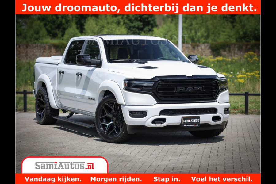 Dodge Ram 1500 Limited Night | 5.7 V8 Hemi Full Option | Comfortabele Dubbele Cabine met Royale 5 Zitplaatsen | De Meest Luxe en Volle Pick-Up in zijn Klasse | BPM vrij | Nu Leverbaar uit Voorraad | Voorraad Nr v45lpr