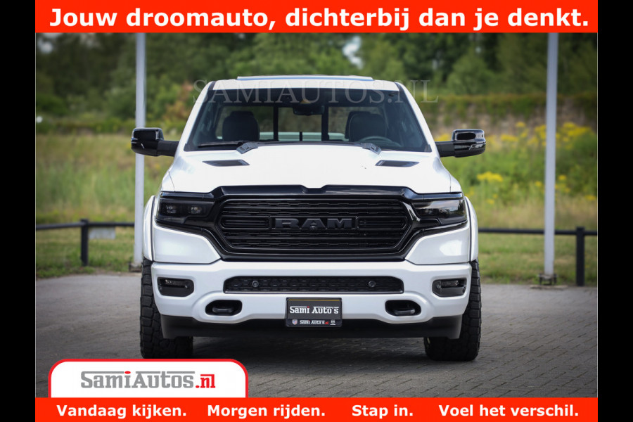 Dodge Ram 1500 Limited Night | 5.7 V8 Hemi Full Option | Comfortabele Dubbele Cabine met Royale 5 Zitplaatsen | De Meest Luxe en Volle Pick-Up in zijn Klasse | BPM vrij | Nu Leverbaar uit Voorraad | Voorraad Nr v45lpr