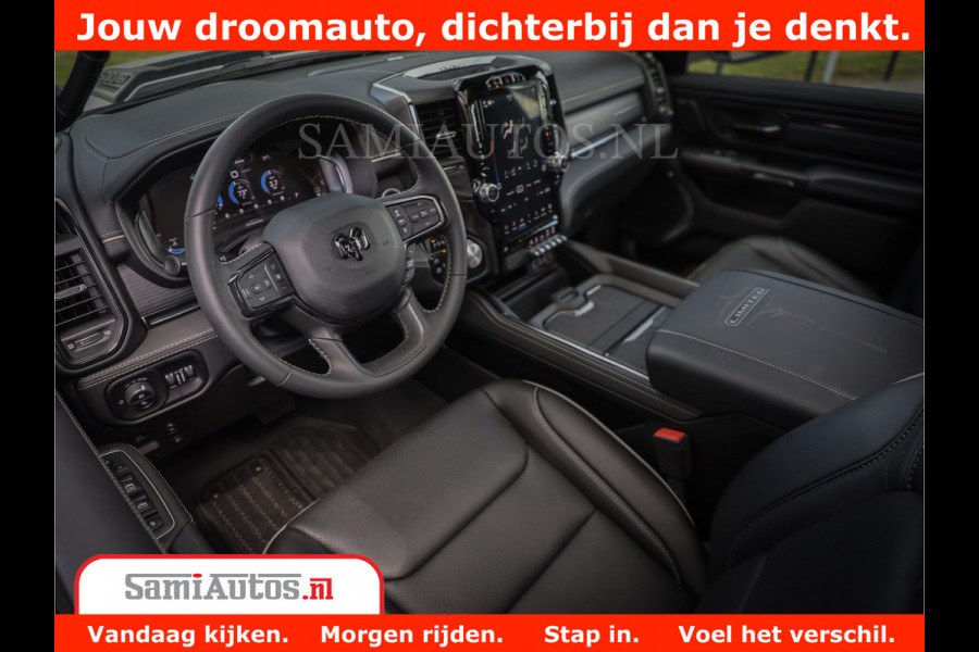 Dodge Ram 1500 Limited Night | 5.7 V8 Hemi Full Option | Comfortabele Dubbele Cabine met Royale 5 Zitplaatsen | De Meest Luxe en Volle Pick-Up in zijn Klasse | BPM vrij | Nu Leverbaar uit Voorraad | Voorraad Nr v45lpr