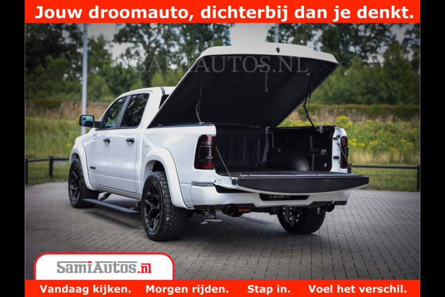 Dodge Ram 1500 Limited Night | 5.7 V8 Hemi Full Option | Comfortabele Dubbele Cabine met Royale 5 Zitplaatsen | De Meest Luxe en Volle Pick-Up in zijn Klasse | BPM vrij | Nu Leverbaar uit Voorraad | Voorraad Nr v45lpr