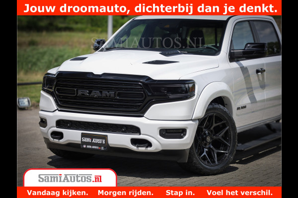 Dodge Ram 1500 Limited Night | 5.7 V8 Hemi Full Option | Comfortabele Dubbele Cabine met Royale 5 Zitplaatsen | De Meest Luxe en Volle Pick-Up in zijn Klasse | BPM vrij | Nu Leverbaar uit Voorraad | Voorraad Nr v45lpr