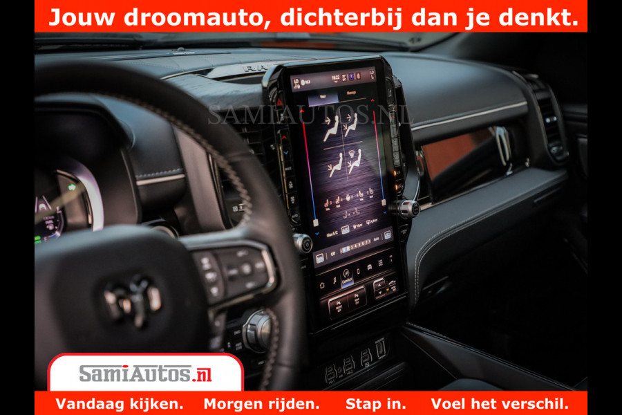 Dodge Ram 1500 Limited Night H.O 540HP 706Nm | Massage + Full Option | De Meest Luxe en Volle Pick-Up in zijn Klasse | Comfortabele Dubbele Cabine met Royale 5 Zitplaatsen | BPM vrij | Nu Leverbaar uit Voorraad | Voorraad Nr 2370 - 5411