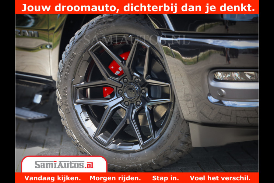 Dodge Ram 1500 Limited Night H.O 540HP 706Nm | Massage + Full Option | De Meest Luxe en Volle Pick-Up in zijn Klasse | Comfortabele Dubbele Cabine met Royale 5 Zitplaatsen | BPM vrij | Nu Leverbaar uit Voorraad | Voorraad Nr 2370 - 5411