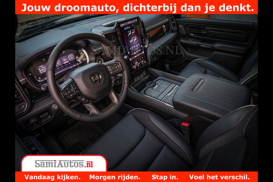 Dodge Ram 1500 Limited Night H.O 540HP 706Nm | Massage + Full Option | De Meest Luxe en Volle Pick-Up in zijn Klasse | Comfortabele Dubbele Cabine met Royale 5 Zitplaatsen | BPM vrij | Nu Leverbaar uit Voorraad | Voorraad Nr 2370 - 5411