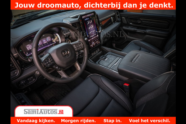 Dodge Ram 1500 Limited Night H.O 540HP 706Nm | Massage + Full Option | De Meest Luxe en Volle Pick-Up in zijn Klasse | Comfortabele Dubbele Cabine met Royale 5 Zitplaatsen | BPM vrij | Nu Leverbaar uit Voorraad | Voorraad Nr 2370 - 5411