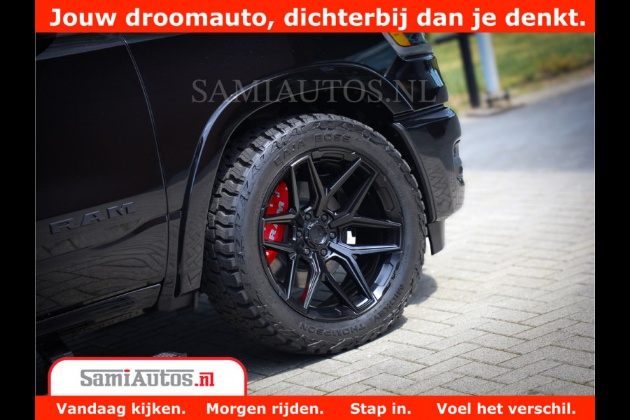 Dodge Ram 1500 Limited Night H.O 540HP 706Nm | Massage + Full Option | De Meest Luxe en Volle Pick-Up in zijn Klasse | Comfortabele Dubbele Cabine met Royale 5 Zitplaatsen | BPM vrij | Nu Leverbaar uit Voorraad | Voorraad Nr 2370 - 5411