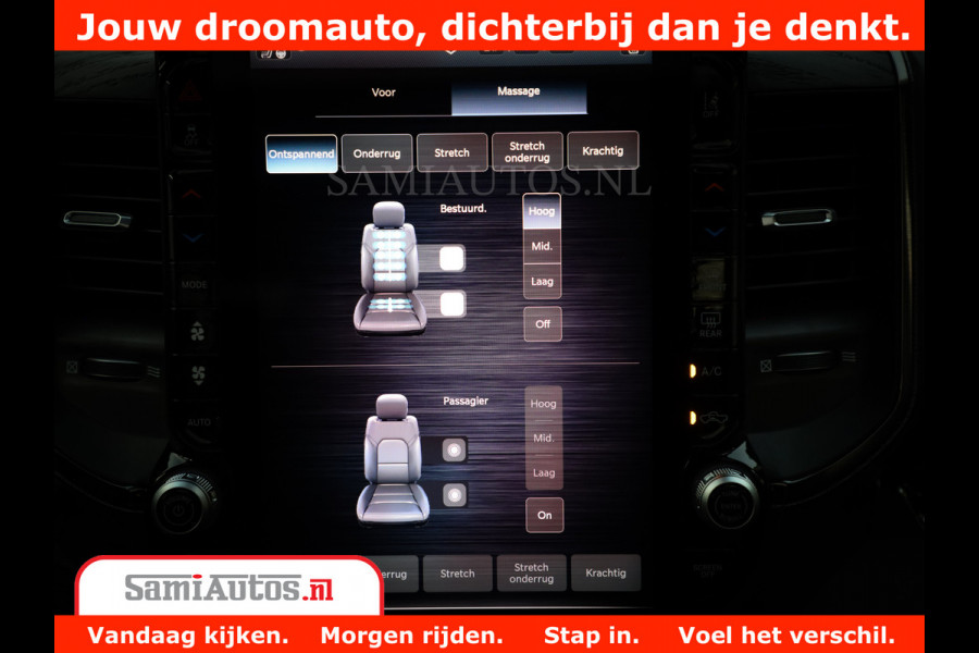 Dodge Ram 1500 Limited Night H.O 540HP 706Nm | Massage + Full Option | De Meest Luxe en Volle Pick-Up in zijn Klasse | Comfortabele Dubbele Cabine met Royale 5 Zitplaatsen | BPM vrij | Nu Leverbaar uit Voorraad | Voorraad Nr 2370 - 5411