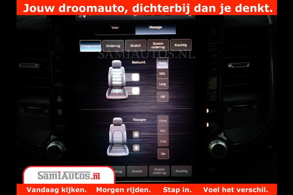Dodge Ram 1500 Limited Night H.O 540HP 706Nm | Massage + Full Option | De Meest Luxe en Volle Pick-Up in zijn Klasse | Comfortabele Dubbele Cabine met Royale 5 Zitplaatsen | BPM vrij | Nu Leverbaar uit Voorraad | Voorraad Nr 2370 - 5411