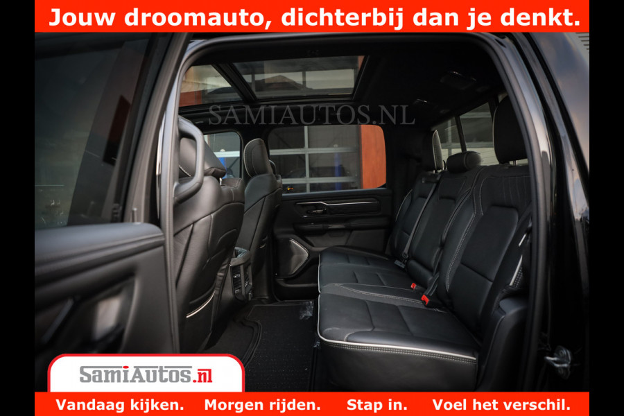 Dodge Ram 1500 Limited Night H.O 540HP 706Nm | Massage + Full Option | De Meest Luxe en Volle Pick-Up in zijn Klasse | Comfortabele Dubbele Cabine met Royale 5 Zitplaatsen | BPM vrij | Nu Leverbaar uit Voorraad | Voorraad Nr 2370 - 5411