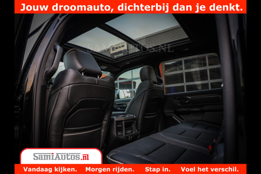 Dodge Ram 1500 Limited Night H.O 540HP 706Nm | Massage + Full Option | De Meest Luxe en Volle Pick-Up in zijn Klasse | Comfortabele Dubbele Cabine met Royale 5 Zitplaatsen | BPM vrij | Nu Leverbaar uit Voorraad | Voorraad Nr 2370 - 5411