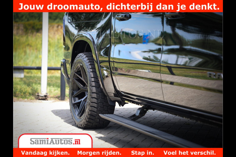 Dodge Ram 1500 Limited Night H.O 540HP 706Nm | Massage + Full Option | De Meest Luxe en Volle Pick-Up in zijn Klasse | Comfortabele Dubbele Cabine met Royale 5 Zitplaatsen | BPM vrij | Nu Leverbaar uit Voorraad | Voorraad Nr 2370 - 5411