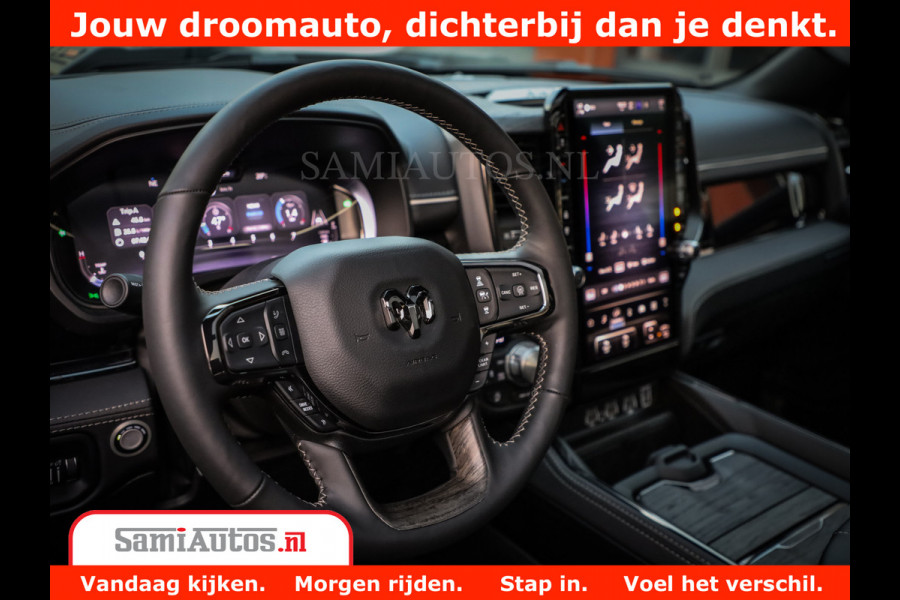 Dodge Ram 1500 Limited Night H.O 540HP 706Nm | Massage + Full Option | De Meest Luxe en Volle Pick-Up in zijn Klasse | Comfortabele Dubbele Cabine met Royale 5 Zitplaatsen | BPM vrij | Nu Leverbaar uit Voorraad | Voorraad Nr 2370 - 5411