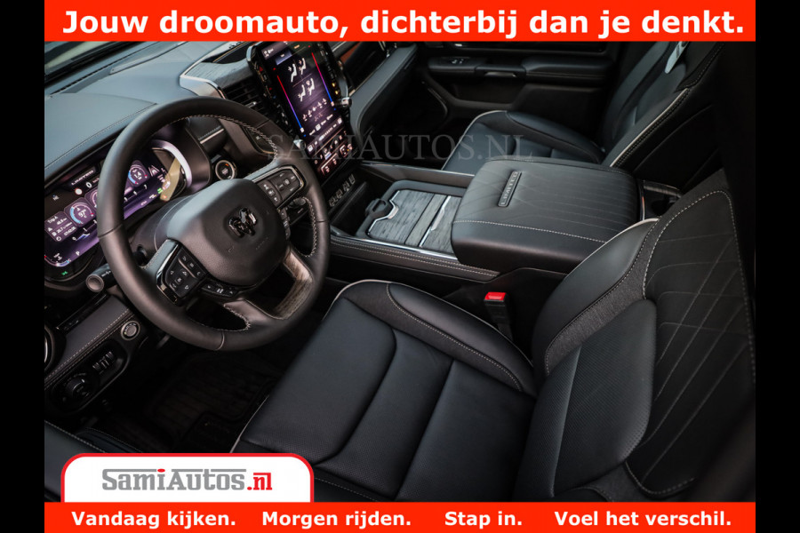 Dodge Ram 1500 Limited Night H.O 540HP 706Nm | Massage + Full Option | De Meest Luxe en Volle Pick-Up in zijn Klasse | Comfortabele Dubbele Cabine met Royale 5 Zitplaatsen | BPM vrij | Nu Leverbaar uit Voorraad | Voorraad Nr 2370 - 5411