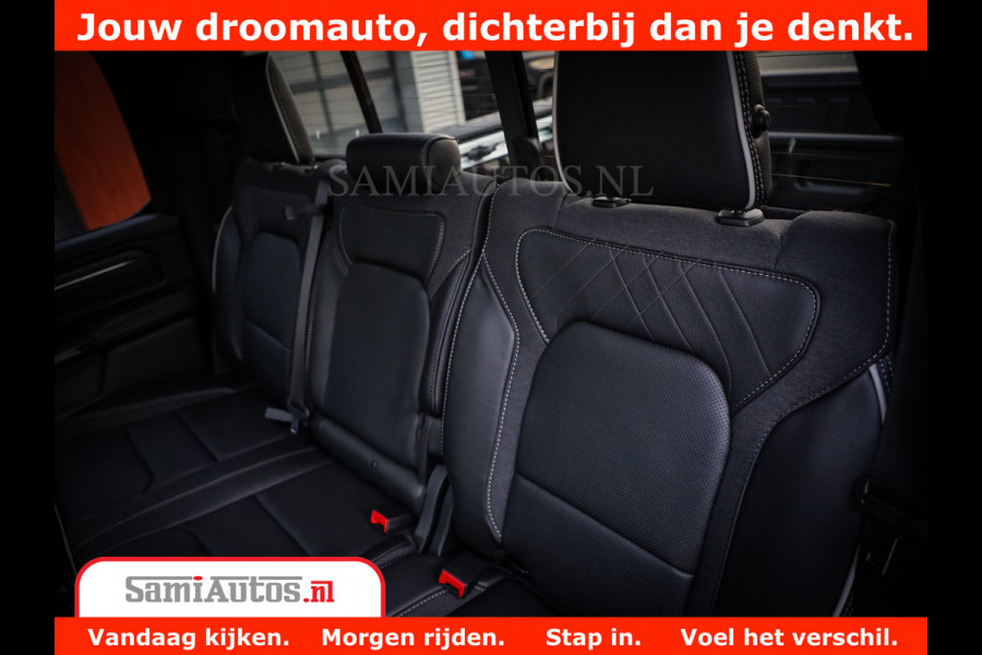 Dodge Ram 1500 Limited Night H.O 540HP 706Nm | Massage + Full Option | De Meest Luxe en Volle Pick-Up in zijn Klasse | Comfortabele Dubbele Cabine met Royale 5 Zitplaatsen | BPM vrij | Nu Leverbaar uit Voorraad | Voorraad Nr 2370 - 5411