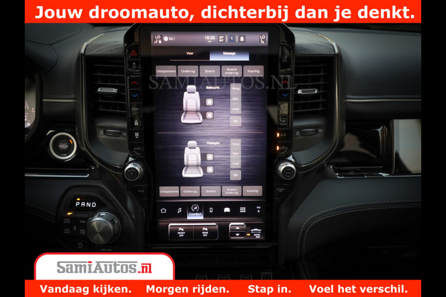 Dodge Ram 1500 Limited Night H.O 540HP 706Nm | Massage + Full Option | De Meest Luxe en Volle Pick-Up in zijn Klasse | Comfortabele Dubbele Cabine met Royale 5 Zitplaatsen | BPM vrij | Nu Leverbaar uit Voorraad | Voorraad Nr 2370 - 5411