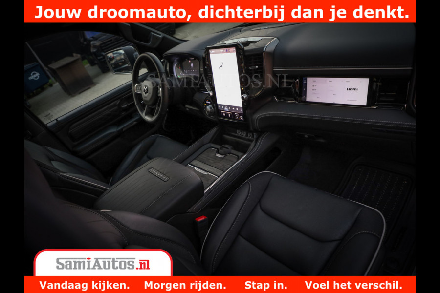 Dodge Ram 1500 Limited Night H.O 540HP 706Nm | Massage + Full Option | De Meest Luxe en Volle Pick-Up in zijn Klasse | Comfortabele Dubbele Cabine met Royale 5 Zitplaatsen | BPM vrij | Nu Leverbaar uit Voorraad | Voorraad Nr 2370 - 5411