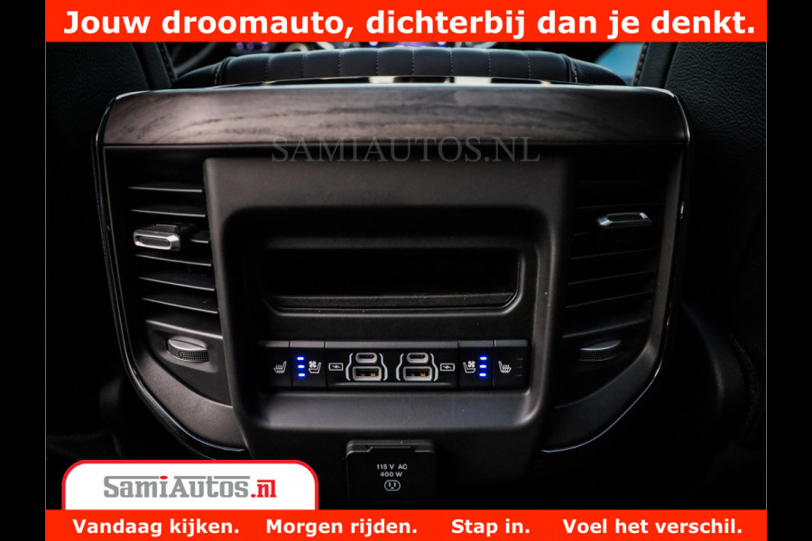 Dodge Ram 1500 Limited Night H.O 540HP 706Nm | Massage + Full Option | De Meest Luxe en Volle Pick-Up in zijn Klasse | Comfortabele Dubbele Cabine met Royale 5 Zitplaatsen | BPM vrij | Nu Leverbaar uit Voorraad | Voorraad Nr 2370 - 5411