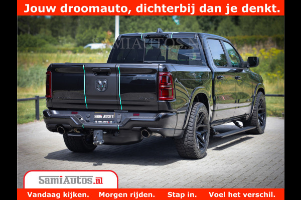 Dodge Ram 1500 Limited Night H.O 540HP 706Nm | Massage + Full Option | De Meest Luxe en Volle Pick-Up in zijn Klasse | Comfortabele Dubbele Cabine met Royale 5 Zitplaatsen | BPM vrij | Nu Leverbaar uit Voorraad | Voorraad Nr 2370 - 5411