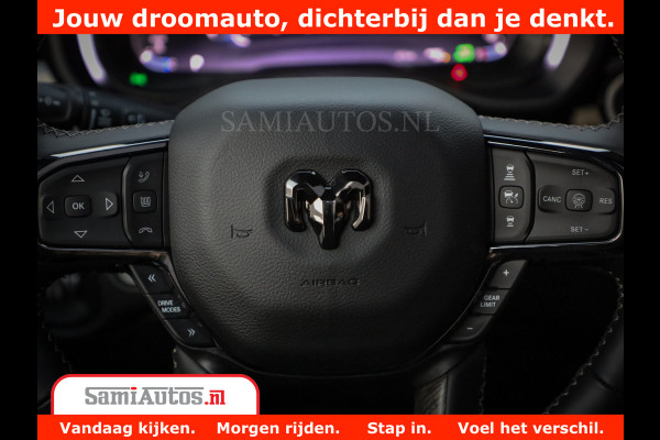 Dodge Ram 1500 Limited Night H.O 540HP 706Nm | Massage + Full Option | De Meest Luxe en Volle Pick-Up in zijn Klasse | Comfortabele Dubbele Cabine met Royale 5 Zitplaatsen | BPM vrij | Nu Leverbaar uit Voorraad | Voorraad Nr 2370 - 5411