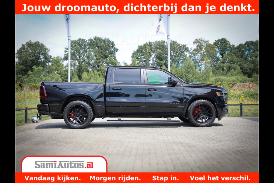 Dodge Ram 1500 Limited Night H.O 540HP 706Nm | Massage + Full Option | De Meest Luxe en Volle Pick-Up in zijn Klasse | Comfortabele Dubbele Cabine met Royale 5 Zitplaatsen | BPM vrij | Nu Leverbaar uit Voorraad | Voorraad Nr 2370 - 5411