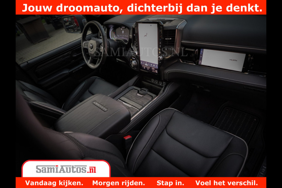 Dodge Ram 1500 Limited Night H.O 540HP 706Nm | Massage + Full Option | De Meest Luxe en Volle Pick-Up in zijn Klasse | Comfortabele Dubbele Cabine met Royale 5 Zitplaatsen | BPM vrij | Nu Leverbaar uit Voorraad | Voorraad Nr 2370 - 5411