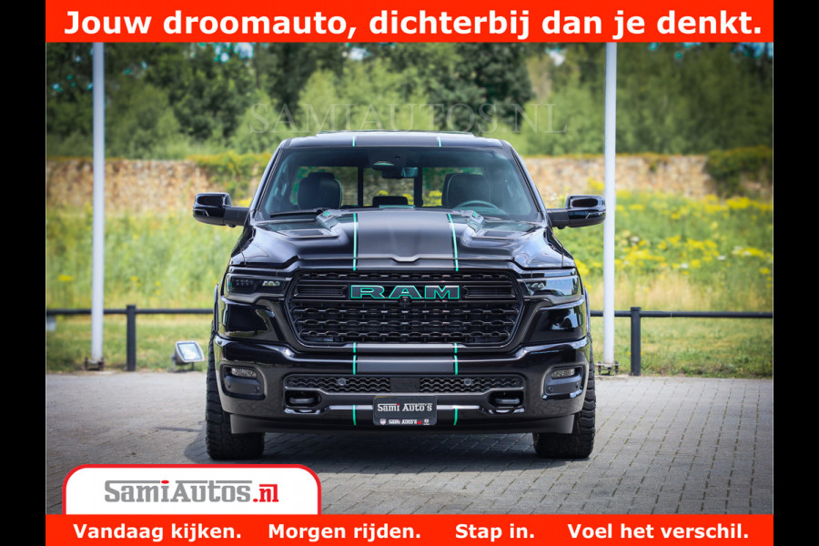 Dodge Ram 1500 Limited Night H.O 540HP 706Nm | Massage + Full Option | De Meest Luxe en Volle Pick-Up in zijn Klasse | Comfortabele Dubbele Cabine met Royale 5 Zitplaatsen | BPM vrij | Nu Leverbaar uit Voorraad | Voorraad Nr 2370 - 5411