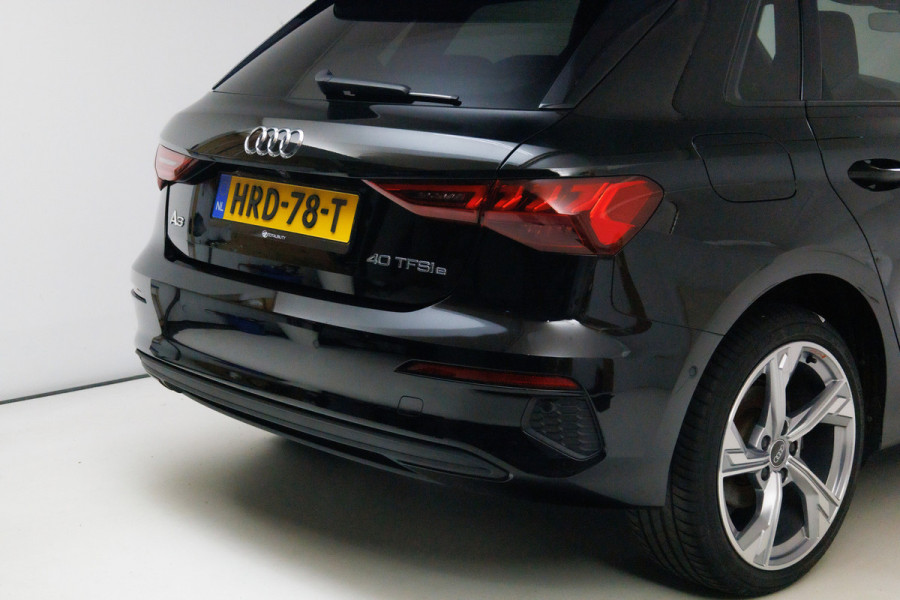 Audi A3 Sportback 40 TFSI e 204 PK Advanced edition | S-Line interieur | Stoelverw. | Adap. cruise | Draadloze tel. lader, Navigatie, App. connect, Camera