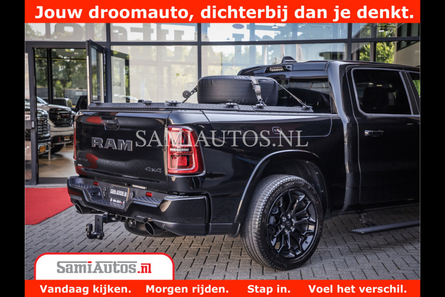Dodge Ram 1500 Limited Night H.O 540HP 706Nm | Massage + Full Option | De Meest Luxe en Volle Pick-Up in zijn Klasse | Comfortabele Dubbele Cabine met Royale 5 Zitplaatsen | BPM vrij | Nu Leverbaar uit Voorraad | Voorraad Nr 2370 - 5411