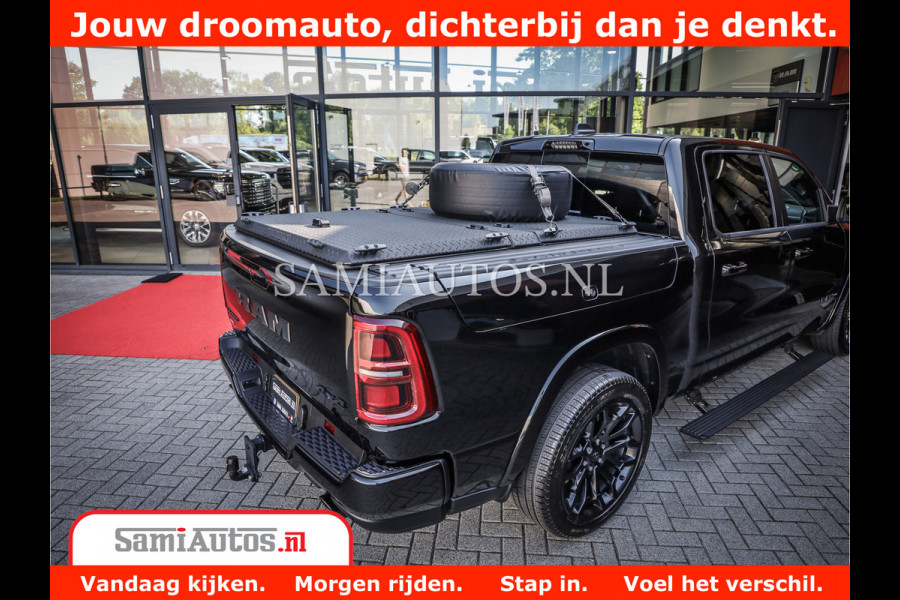 Dodge Ram 1500 Limited Night H.O 540HP 706Nm | Massage + Full Option | De Meest Luxe en Volle Pick-Up in zijn Klasse | Comfortabele Dubbele Cabine met Royale 5 Zitplaatsen | BPM vrij | Nu Leverbaar uit Voorraad | Voorraad Nr 2370 - 5411