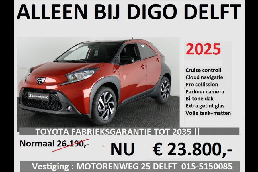 Toyota Aygo X 1.0 VVT-i S-CVT PULS-PACK AUTOMAAT ** DIRECT LEVERBAAR***VOORRAADDEAL**